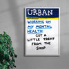Working On My Mental Health contemporary wall art print by Times New Roadman - sold by DROOL