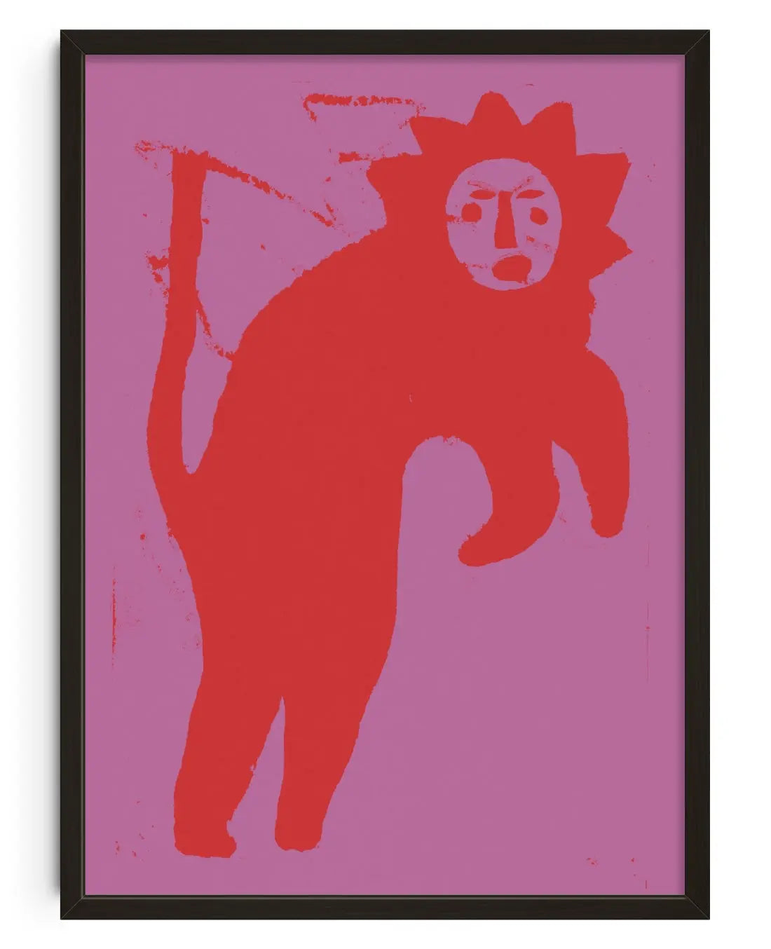Lion contemporary art print by Imo Sinclair - sold by DROOL