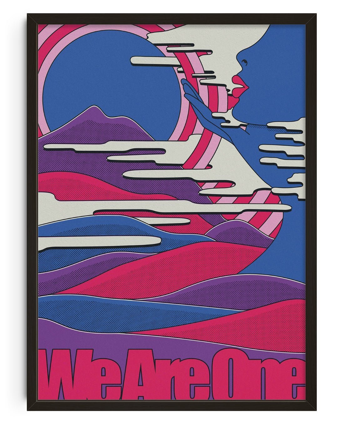 We Are One contemporary wall art print by Pointless Illustrations / James Lacey - sold by DROOL