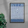 Labyrinth contemporary wall art print by Utsav Verma - sold by DROOL