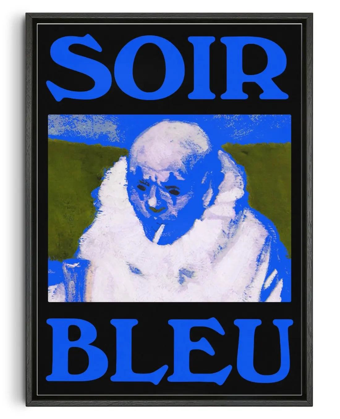 Blue Evening contemporary wall art print by Utsav Verma - sold by DROOL