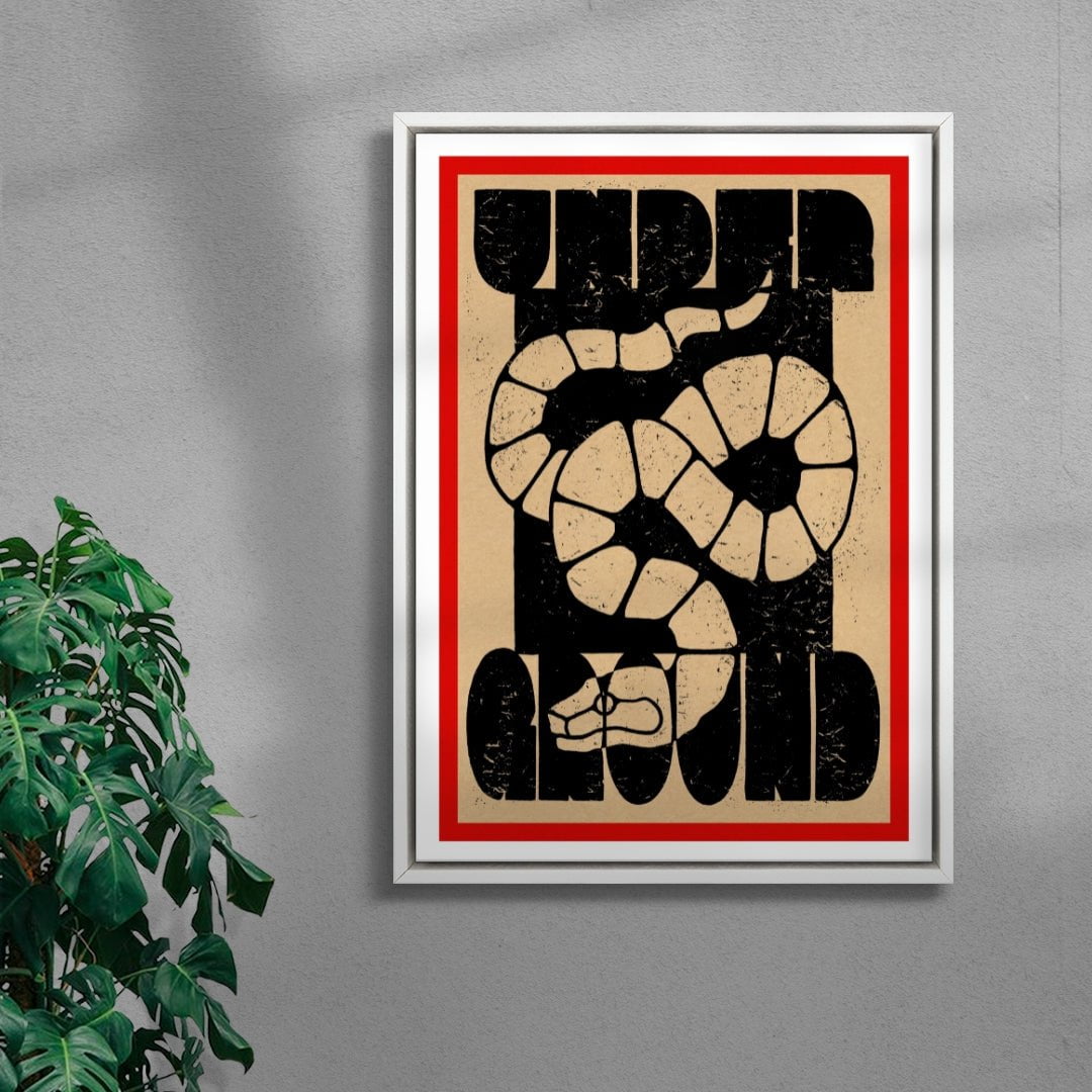 Under Ground contemporary wall art print by Kwonny - sold by DROOL