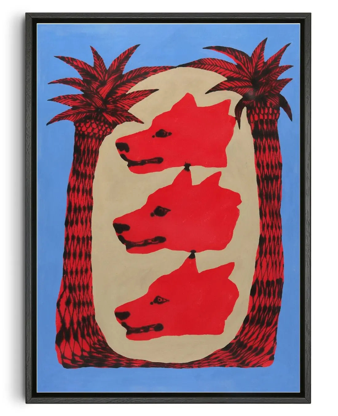Wild Dogs contemporary wall art print by Kwonny - sold by DROOL