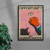 Opportunity Will Always Knock contemporary wall art print by Azaazelus - sold by DROOL