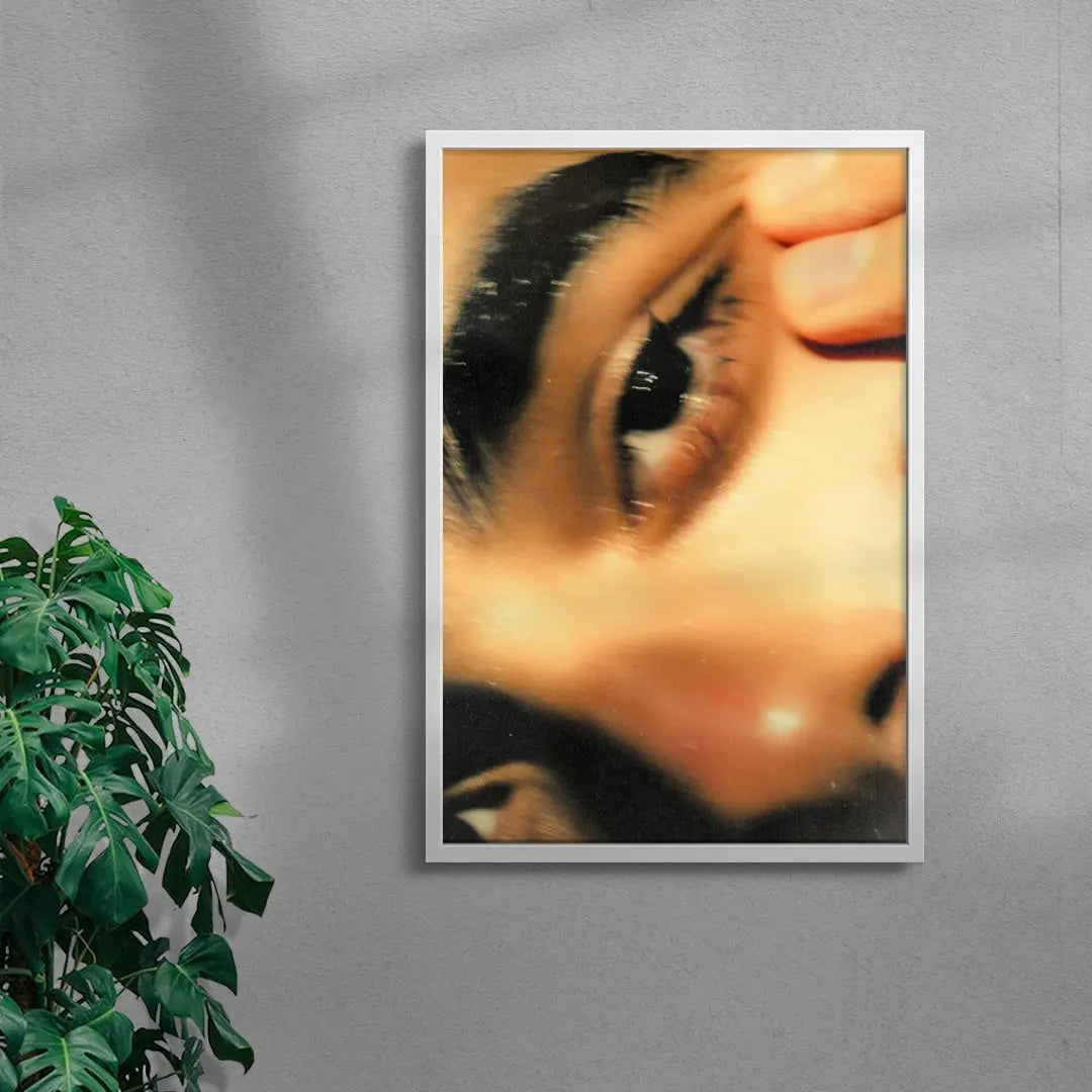 Silent Gaze contemporary wall art print by Omar Belattar - sold by DROOL