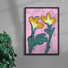 Bloomin Lovely contemporary wall art print by Laurie Campbell - sold by DROOL