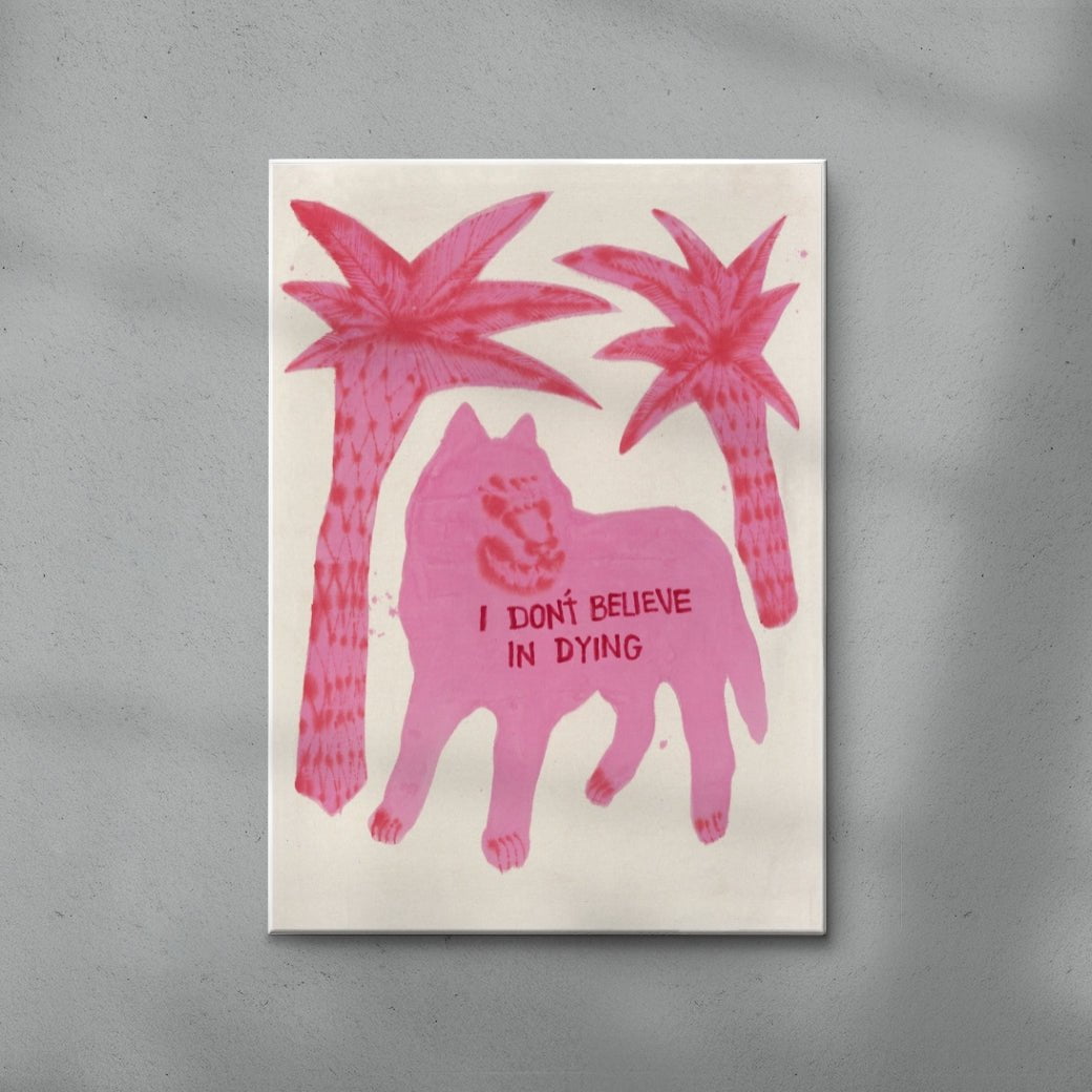 But I Do Believe In Death contemporary wall art print by Kwonny - sold by DROOL