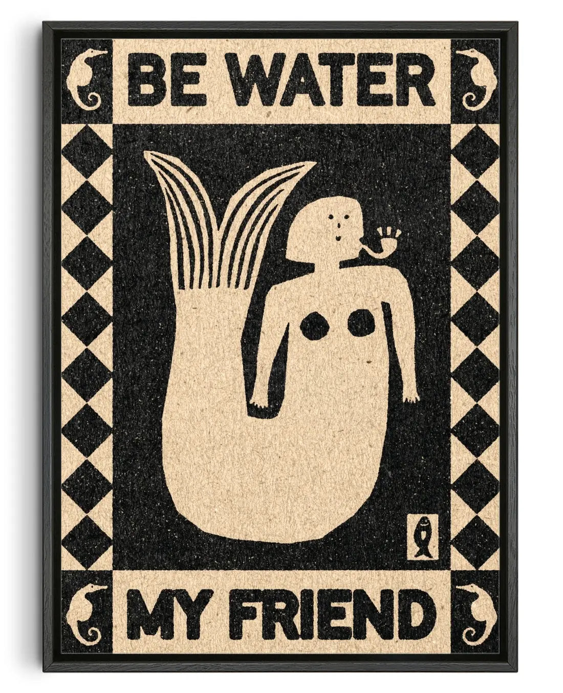 Be Water, My Friend contemporary canvas print by David Schmitt - sold by DROOL