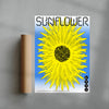 Sunflower contemporary wall art print by John Schulisch - sold by DROOL