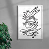 MEME GULL contemporary wall art print by Max Blackmore - sold by DROOL