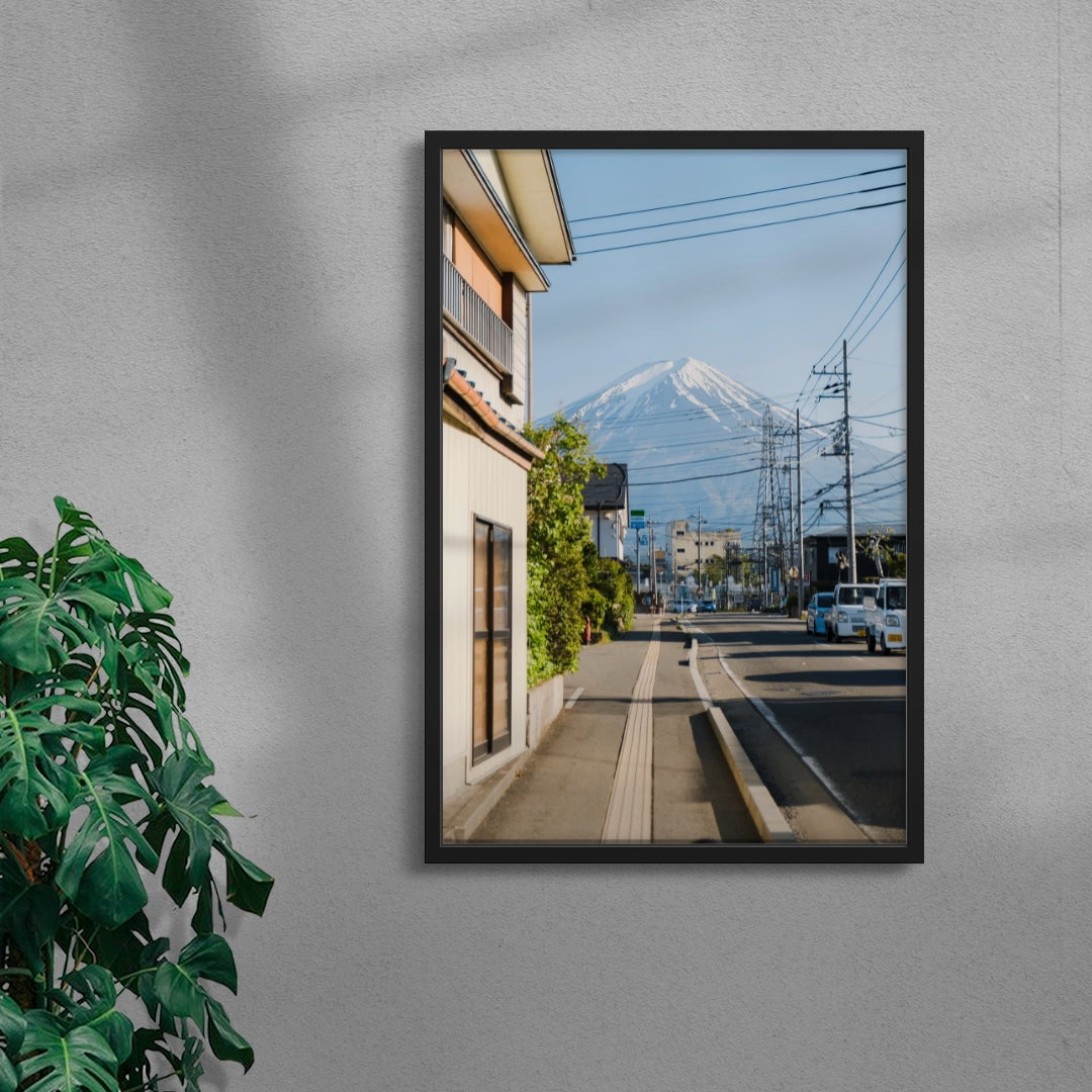 Fuji Avenue contemporary wall art print by Simon Ribadeneira - sold by DROOL