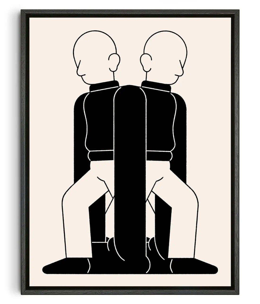 Twin Flames contemporary wall art print by Matto Jennings - sold by DROOL
