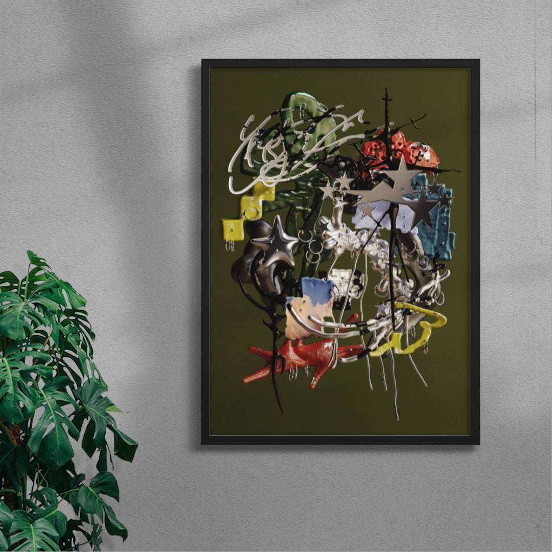 Charmcore contemporary wall art print by Kitasavi - sold by DROOL