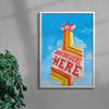 Wish You Were Here contemporary wall art print by Laurie Campbell - sold by DROOL