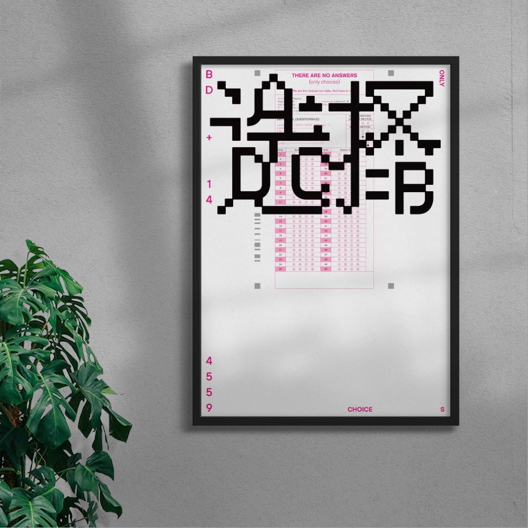 Only Choices contemporary wall art print by cloud.cb - sold by DROOL