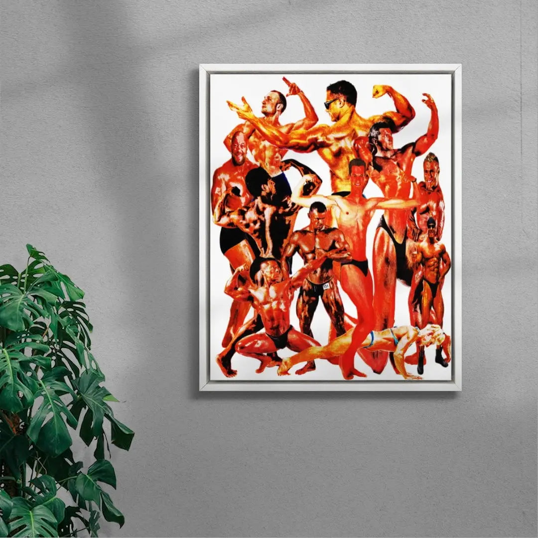 Body Builders contemporary wall art print by Jean Pierre Consuegra - sold by DROOL