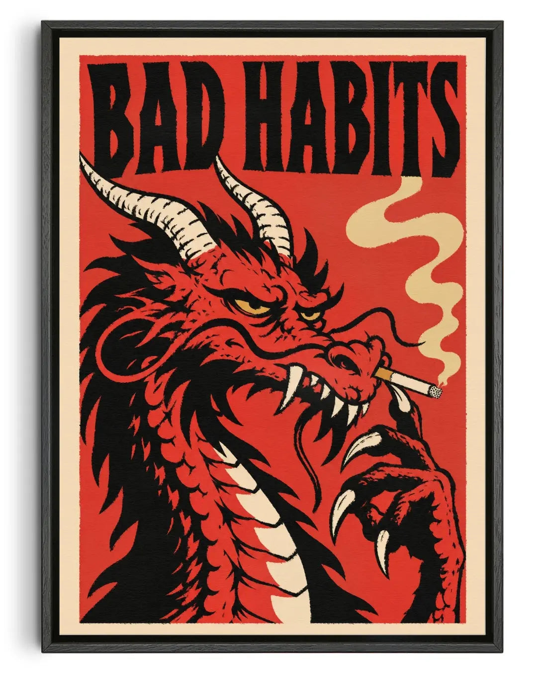 Bad Habits contemporary canvas print by Xela - sold by DROOL