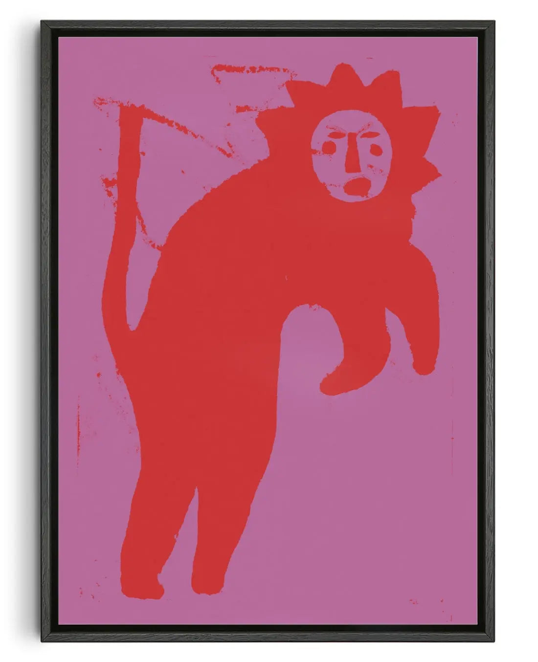 Lion contemporary canvas print by Imo Sinclair - sold by DROOL