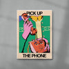 Hot Line Call contemporary wall art print by Azaazelus - sold by DROOL