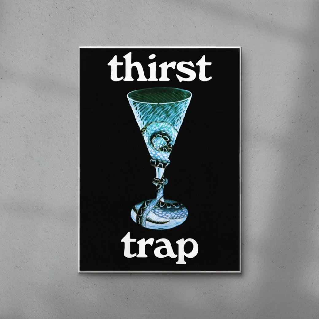 Thirst Trap contemporary wall art print by Utsav Verma - sold by DROOL