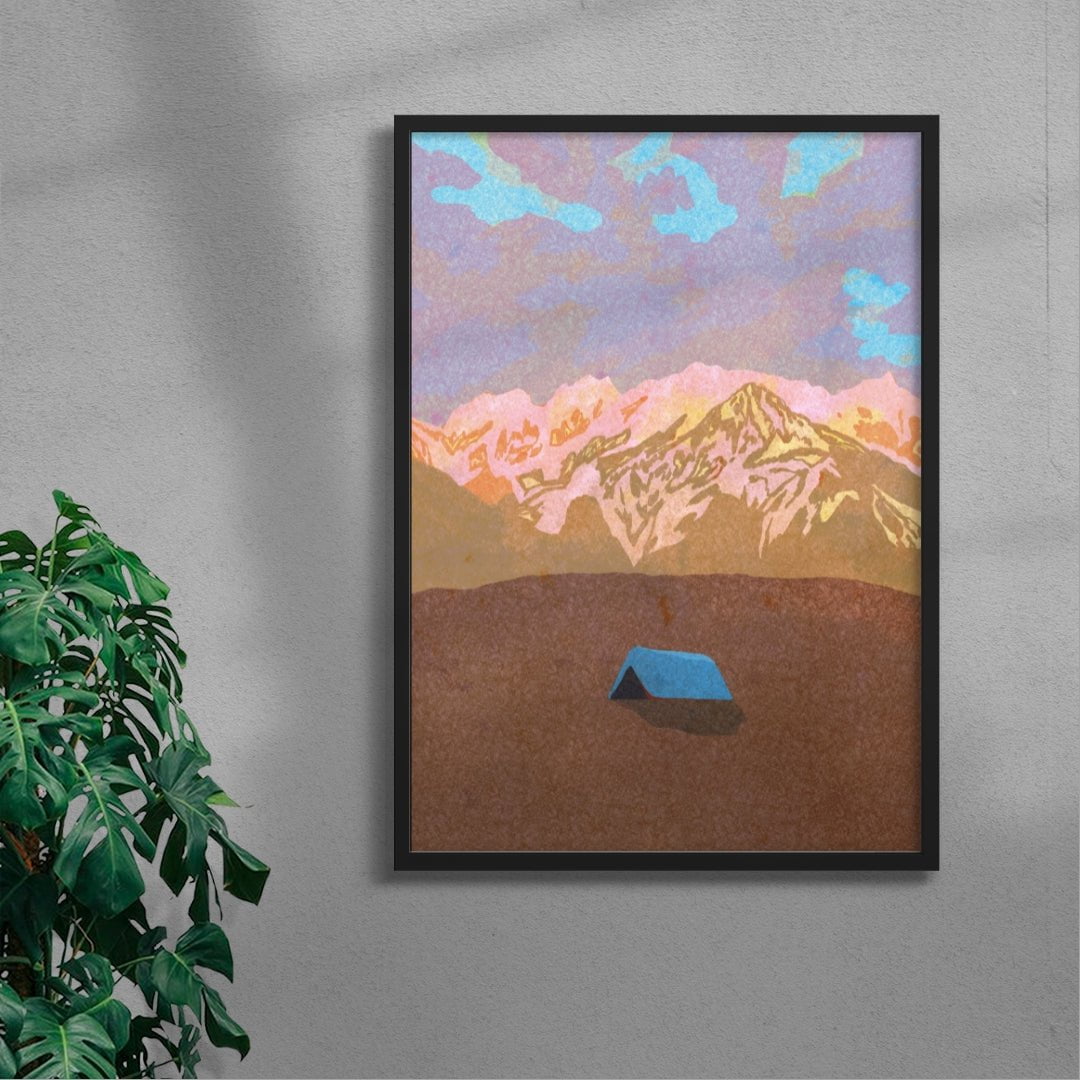 Annecy contemporary wall art print by Lily Kong - sold by DROOL