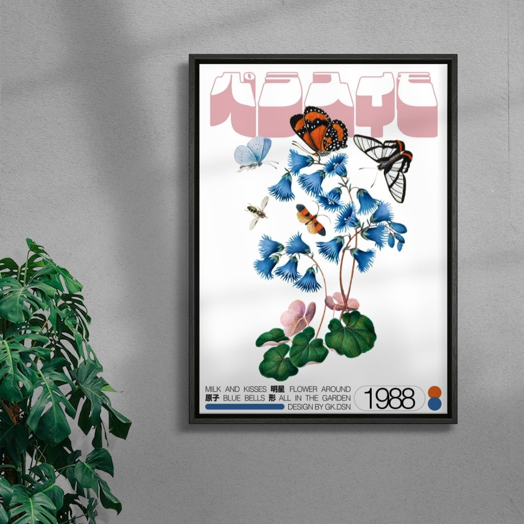 Serpentskirt contemporary wall art print by George Kempster - sold by DROOL