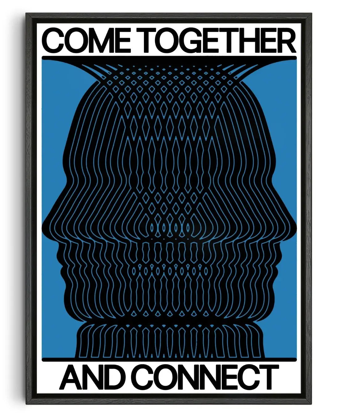 Connect contemporary wall art print by John Schulisch - sold by DROOL