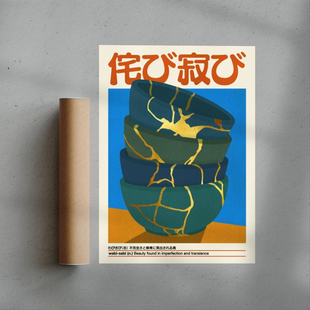 Wabi-sabi contemporary wall art print by Othman Zougam - sold by DROOL