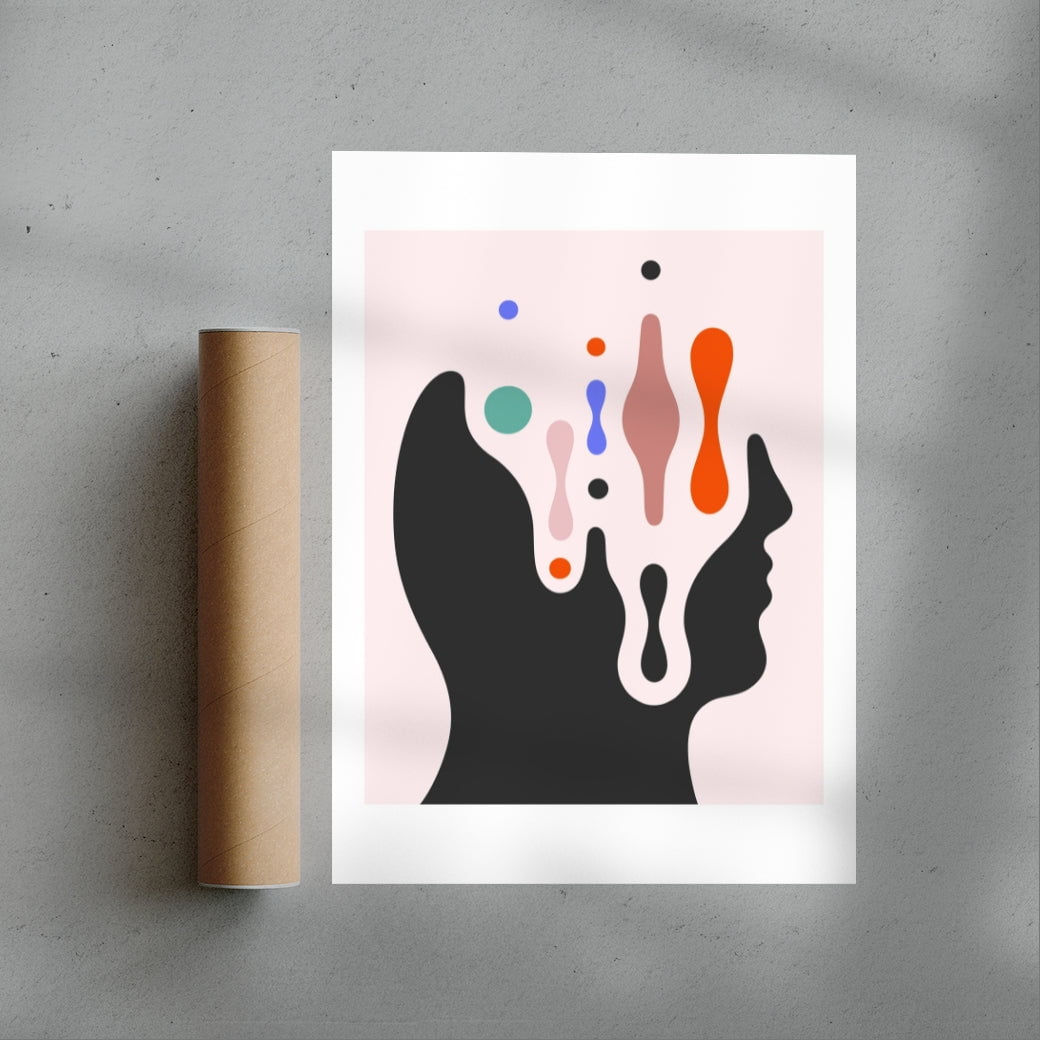Transcended Profile contemporary wall art print by David Vanadia - sold by DROOL