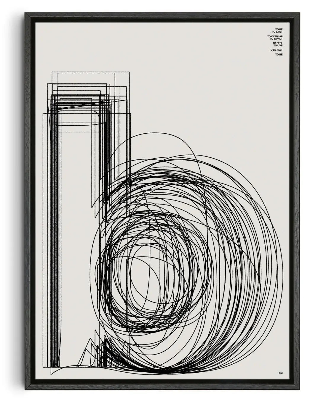 b contemporary wall art print by Brad Mead - sold by DROOL