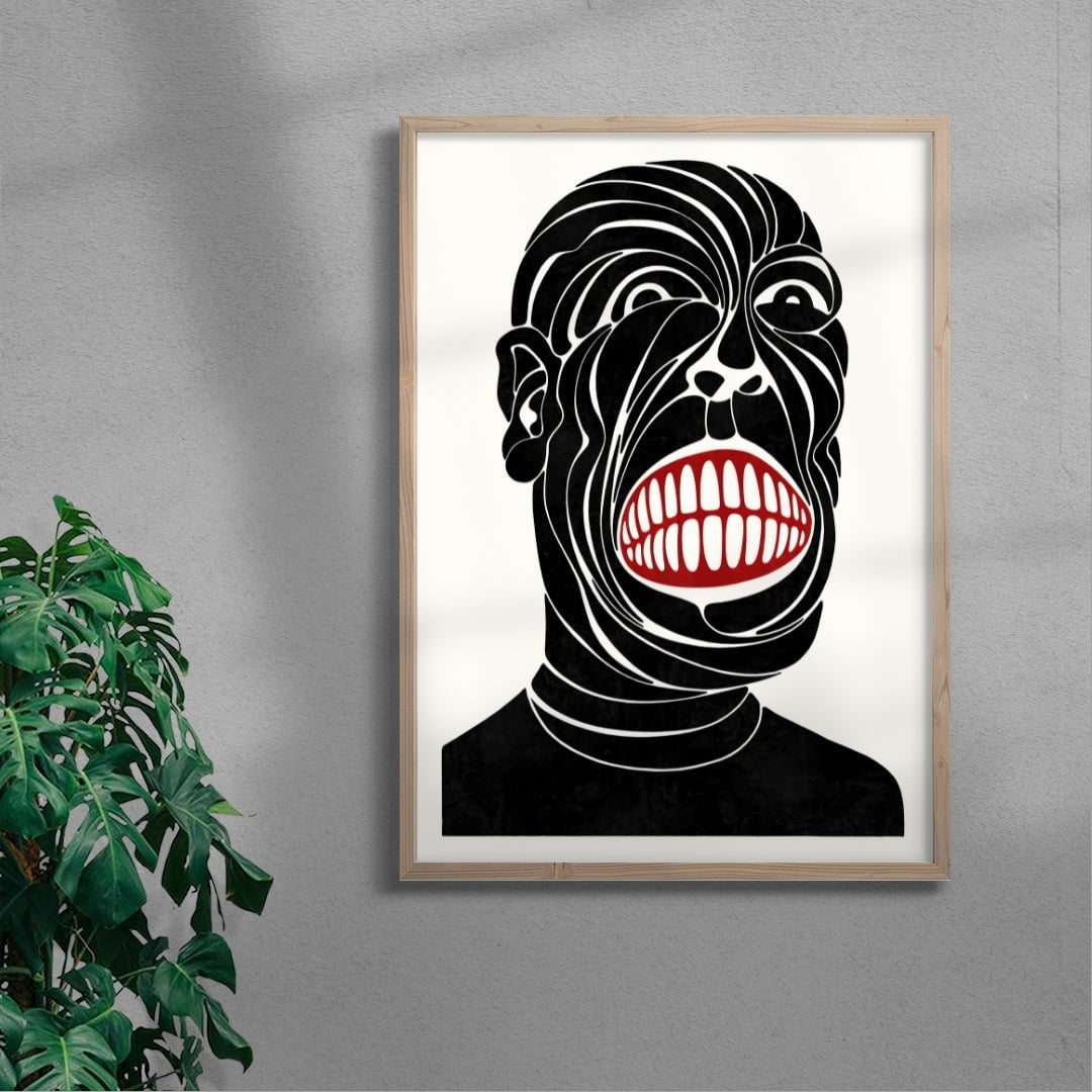 Third-party Debtee contemporary wall art print by Henrik Delehag - sold by DROOL