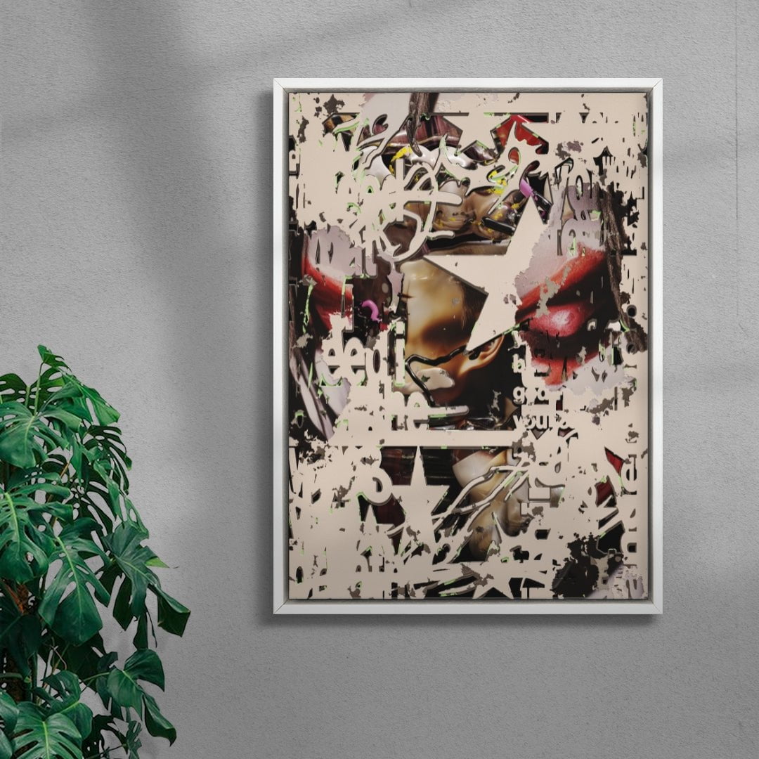I Breathe What You Breathe contemporary wall art print by Kitasavi - sold by DROOL