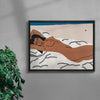 Figure In Repose no 5 contemporary wall art print by Colby Edwards - sold by DROOL