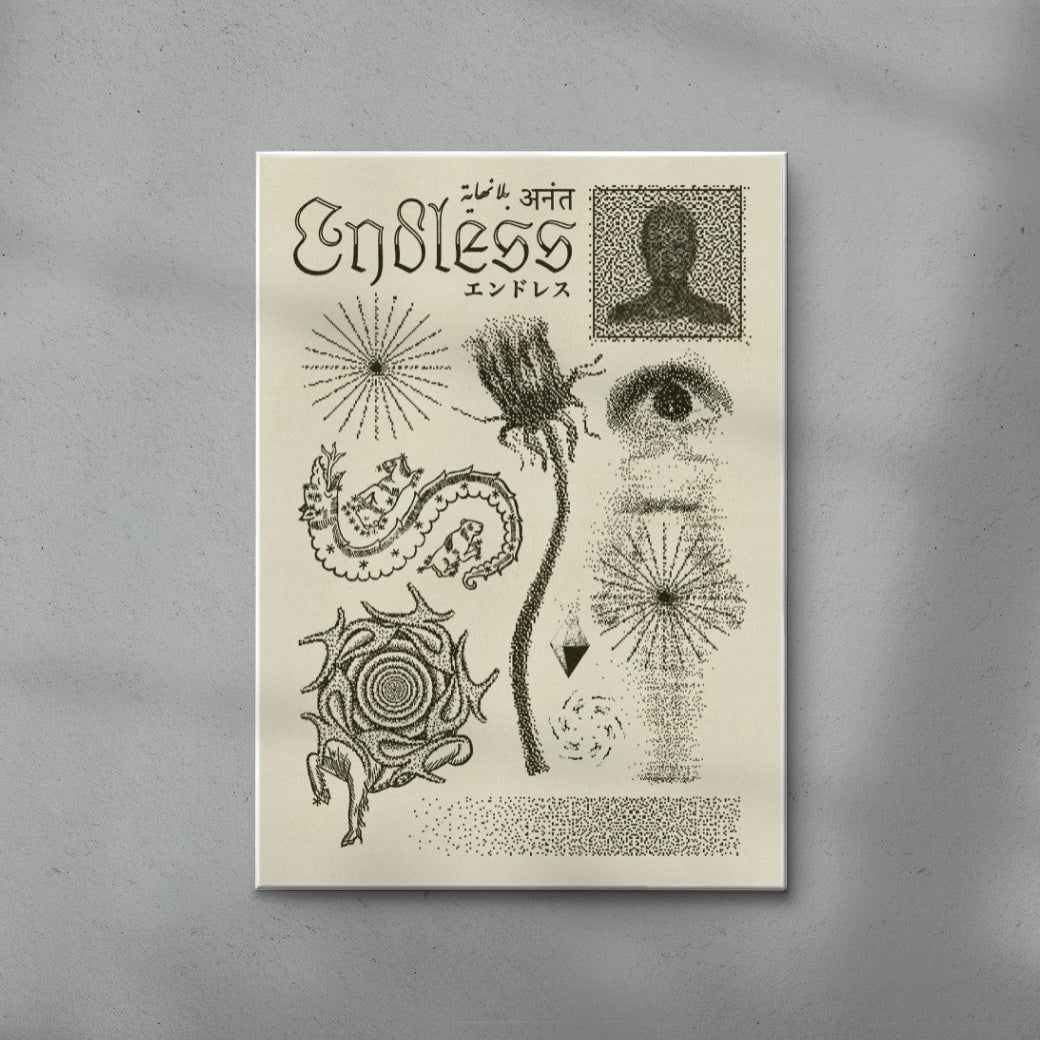 Endless contemporary wall art print by Utsav Verma - sold by DROOL