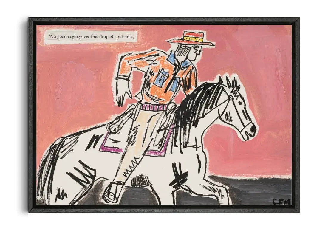 Pursue contemporary wall art print by Caitlin Flood-Molyneux - sold by DROOL