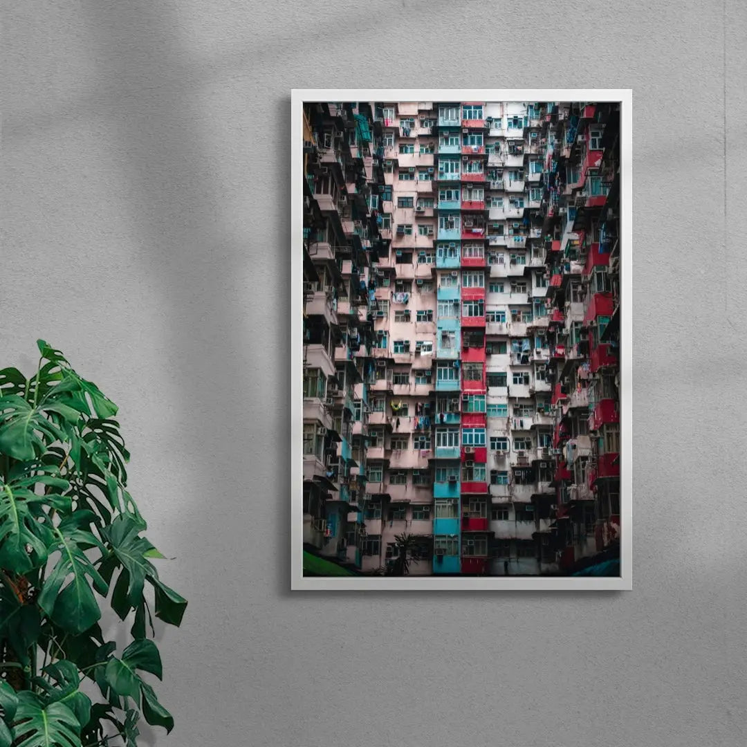 Yick Cheong Building contemporary wall art print by Alex Stead - sold by DROOL