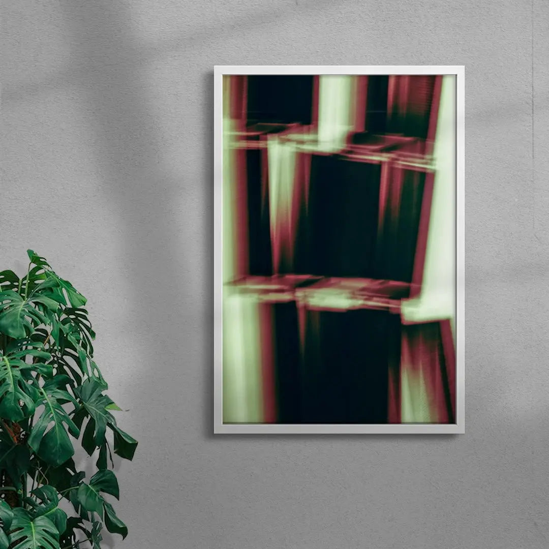 Seeing Squares contemporary wall art print by Omar Belattar - sold by DROOL
