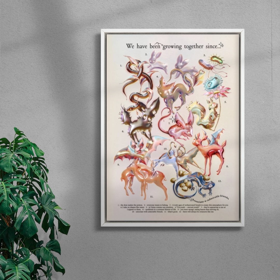 we have been growing together since contemporary wall art print by Alex Valentina - sold by DROOL