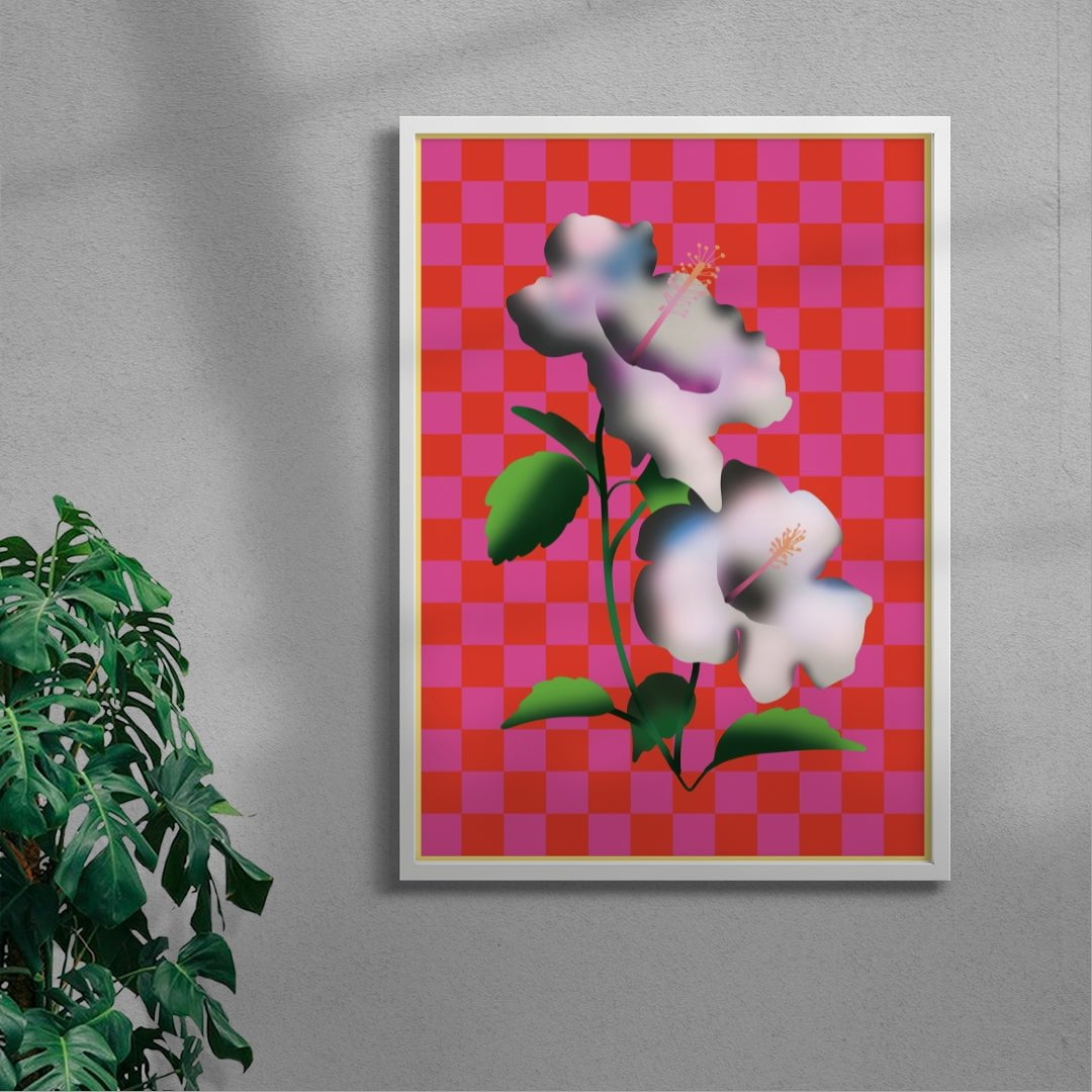 Japanese Flowers (1) contemporary wall art print by Will Da Costa - sold by DROOL