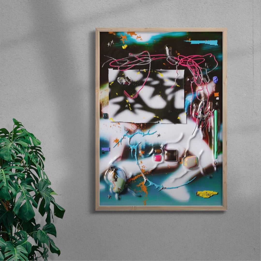 Fractured Youth contemporary wall art print by Kitasavi - sold by DROOL
