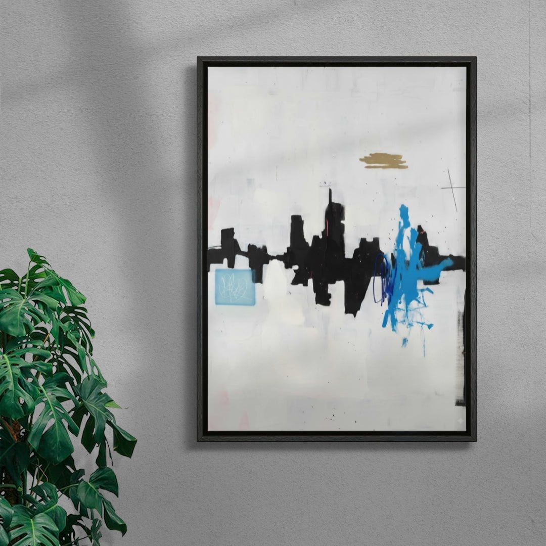 Skyline contemporary wall art print by Dom Russo - sold by DROOL