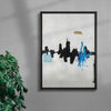 Skyline contemporary wall art print by Dom Russo - sold by DROOL