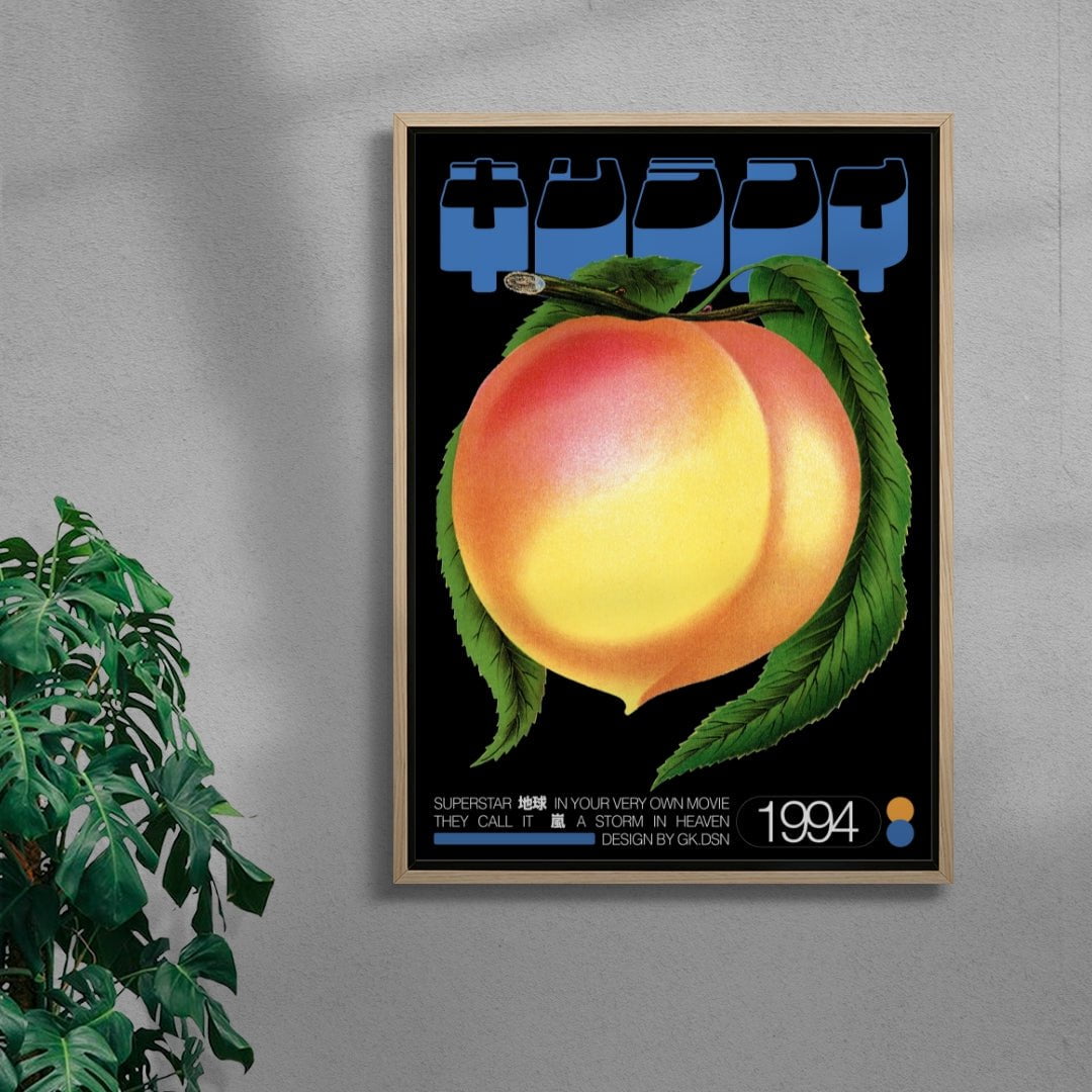 Globe contemporary wall art print by George Kempster - sold by DROOL