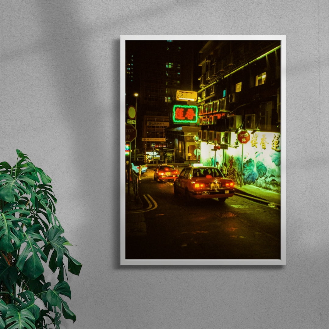 Hong Kong Nights contemporary wall art print by Francesco Aglieri Rinella - sold by DROOL
