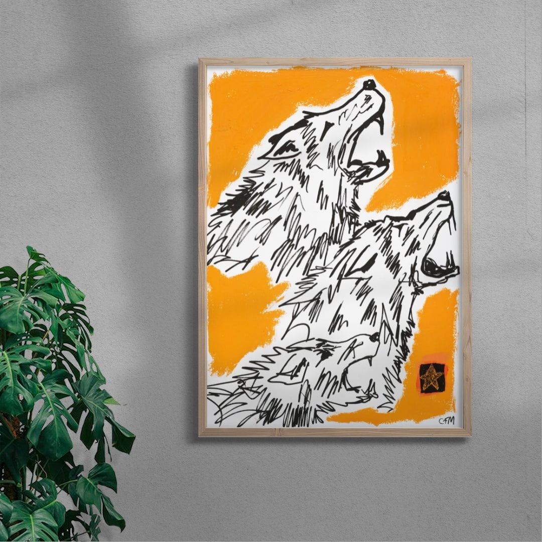 The Pack contemporary wall art print by Caitlin Flood-Molyneux - sold by DROOL