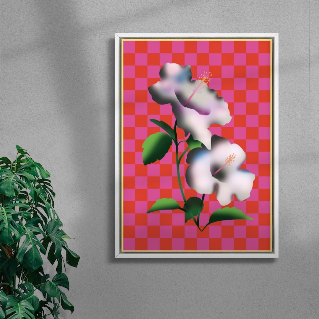 Japanese Flowers (1) contemporary wall art print by Will Da Costa - sold by DROOL