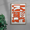 Splice 1 contemporary wall art print by Othman Zougam - sold by DROOL