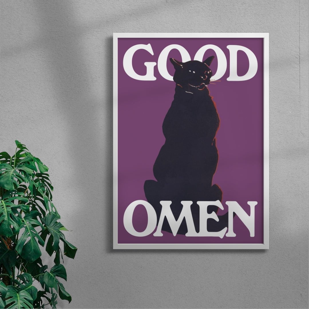 Good Omen contemporary wall art print by Utsav Verma - sold by DROOL