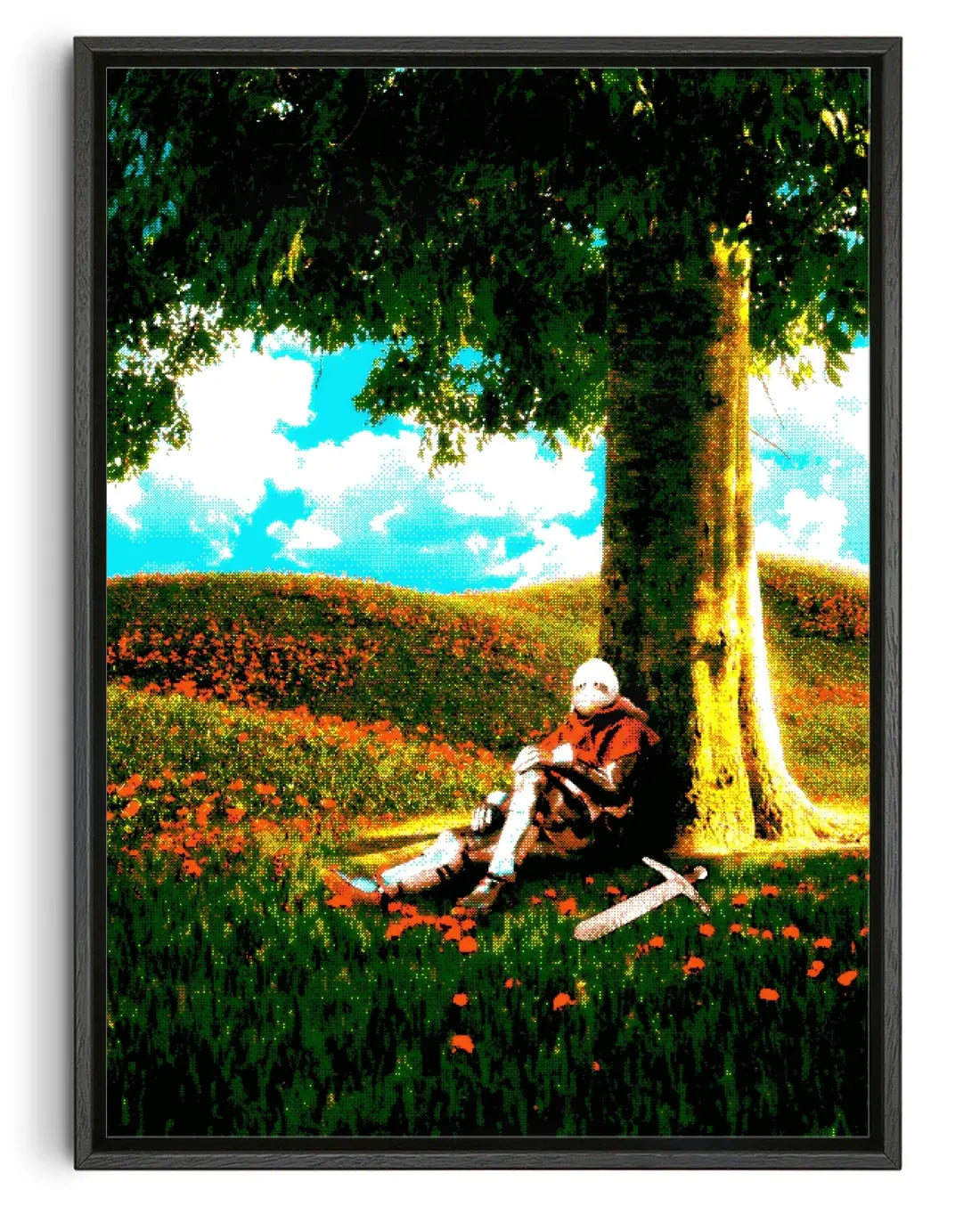 Resting Knight contemporary canvas print by christos.jpeg - sold by DROOL