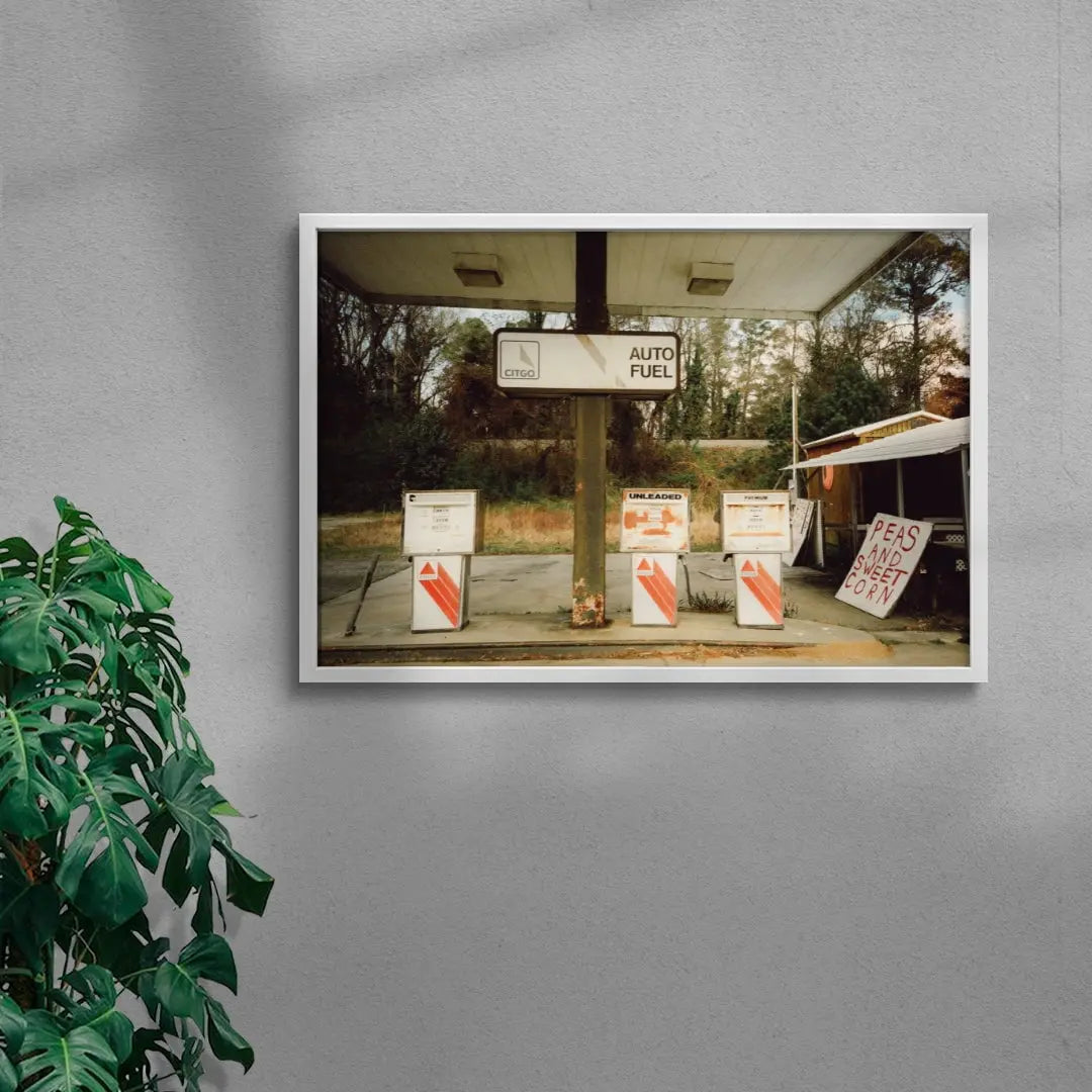 Unleaded contemporary wall art print by Kelsey Smith - sold by DROOL